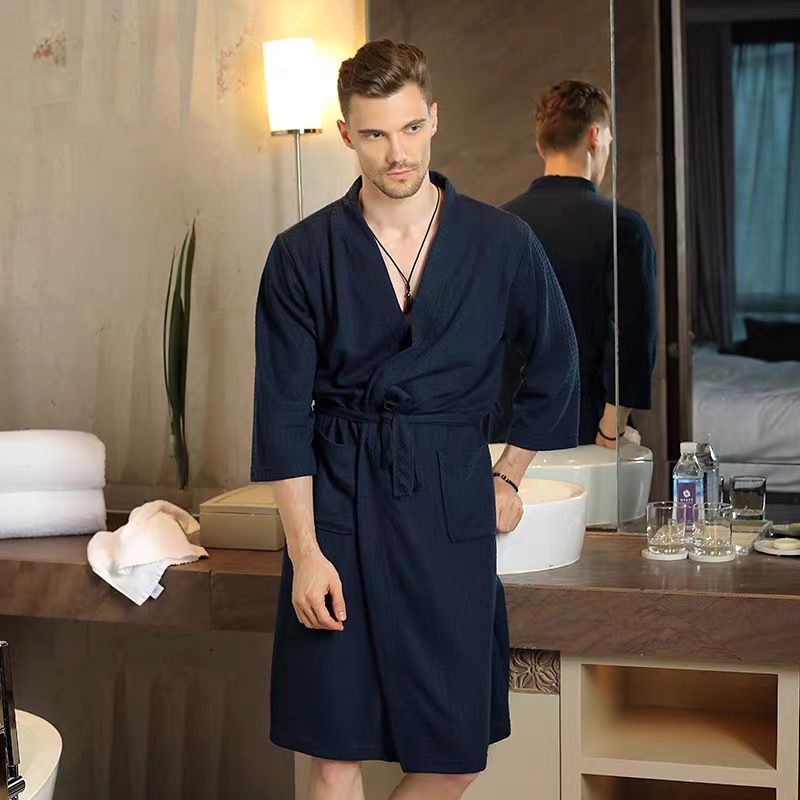 ชุดกิโมโนยูกาตะวาฟเฟิลสุดหรูสำ - Kimono Yukata Cotton บทวิจารณ์และราคา