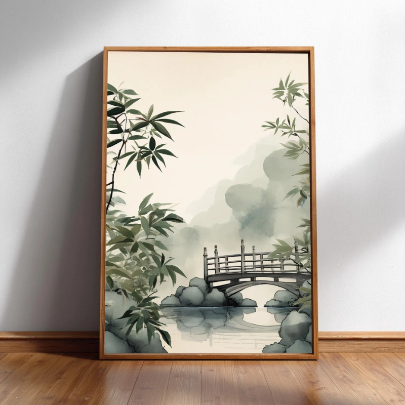 ภาพพิมพ์ศิลปะติดผนังสไตล์ญี่ปุ - Japanese Zen Lifestyle บทวิจารณ์และราคา