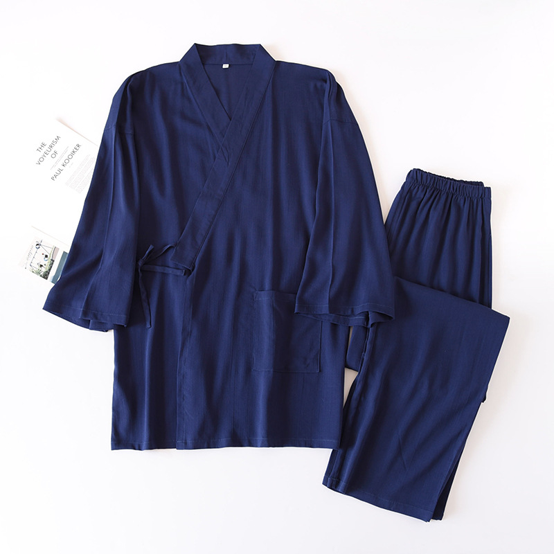 2 ชิ้นชายญี่ปุ่นแบบดั้งเดิมเสื - Kimono Yukata Cotton บทวิจารณ์และราคา