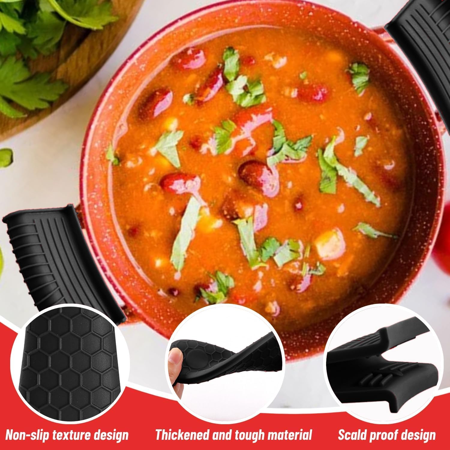 ฝาครอบด้ามจับซิลิโคนทนความร้อน - Cast Iron Tetsubin บทวิจารณ์และราคา