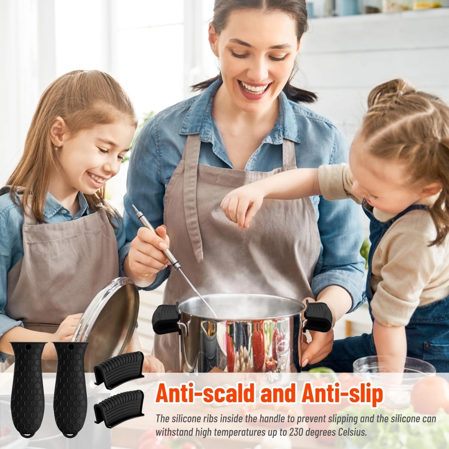ฝาครอบด้ามจับซิลิโคนทนความร้อน - Cast Iron Tetsubin บทวิจารณ์และราคา