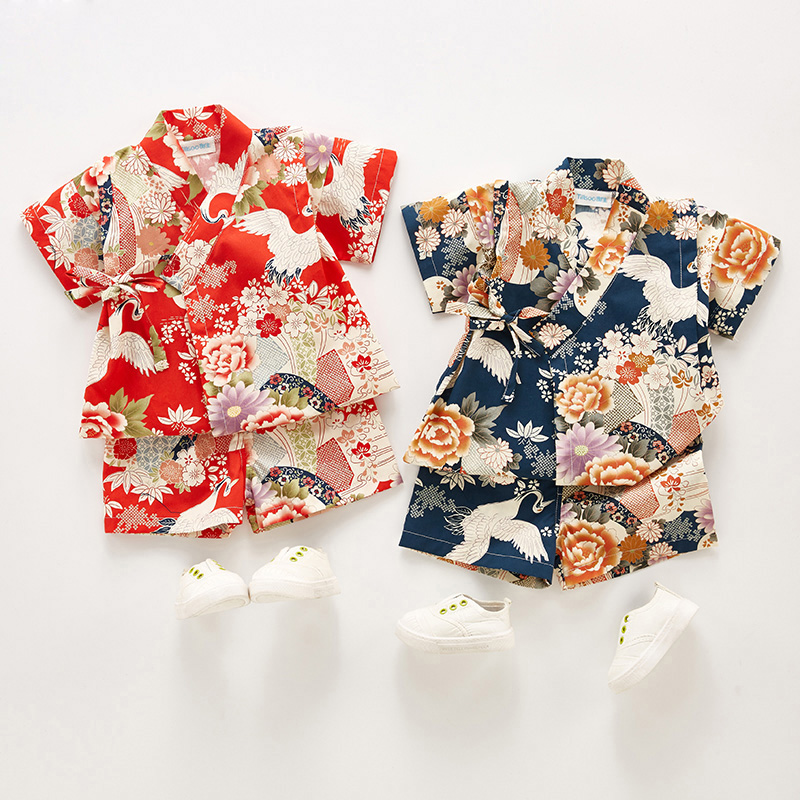 ฤดูร้อนเด็กเสื้อผ้ายูกาตะเด็กผ - Kimono Yukata Cotton บทวิจารณ์และราคา