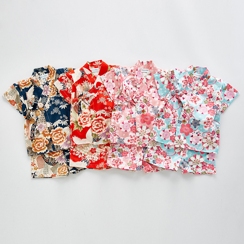 ฤดูร้อนเด็กเสื้อผ้ายูกาตะเด็กผ - Kimono Yukata Cotton บทวิจารณ์และราคา