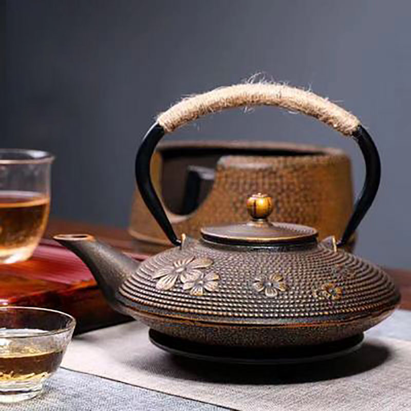 ชุดกาน้ำชาเหล็กหล่อพร้อมที่กรอ - Cast Iron Tetsubin บทวิจารณ์และราคา