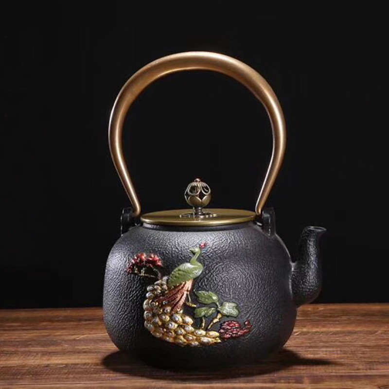 1.4 หม้อชาญี่ปุ่นประณีตพลัมและ - Cast Iron Tetsubin บทวิจารณ์และราคา