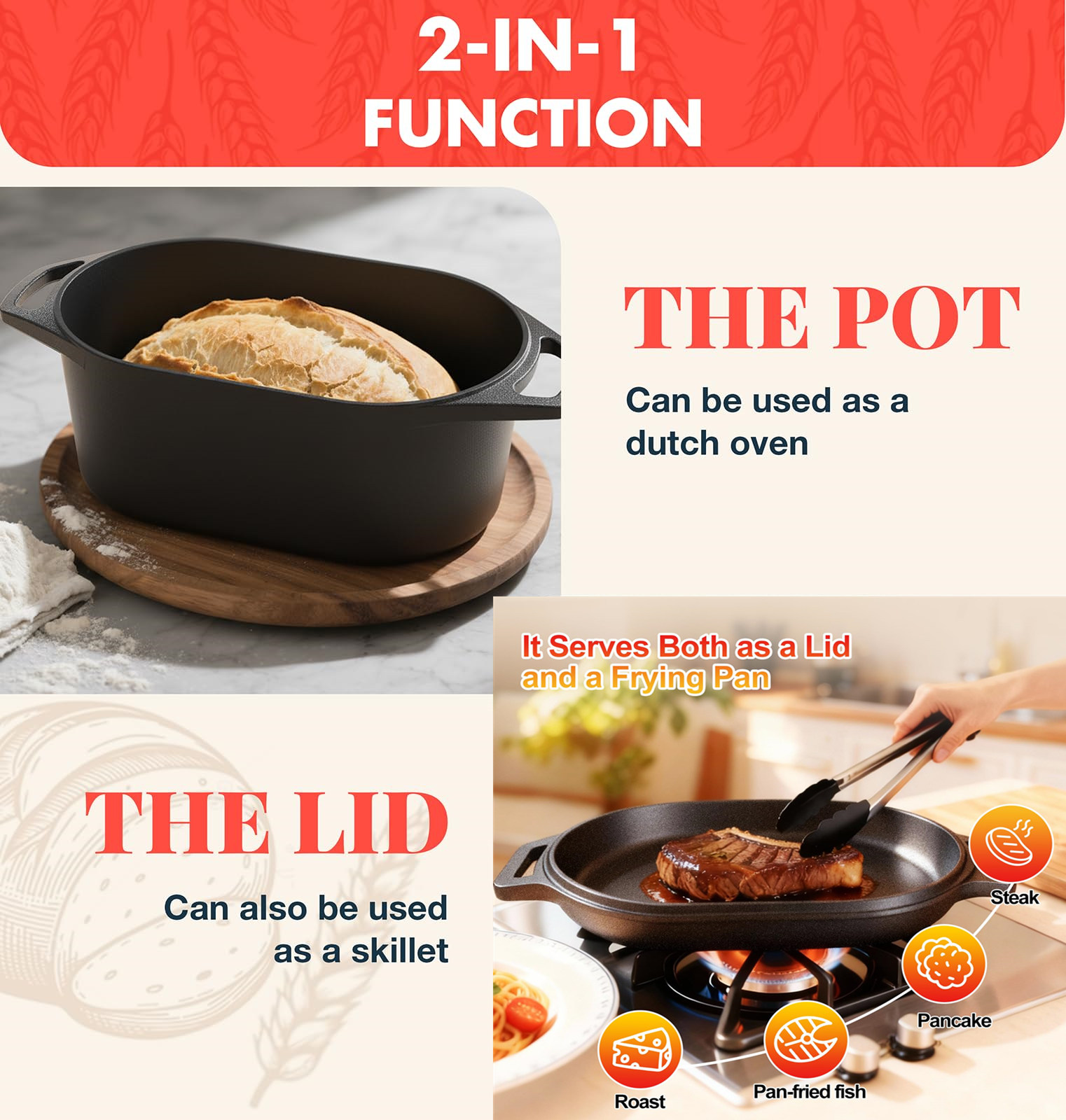 หม้อดัตช์โอ븐สำหรับอบขนมปัง ซาว - Cast Iron Tetsubin บทวิจารณ์และราคา