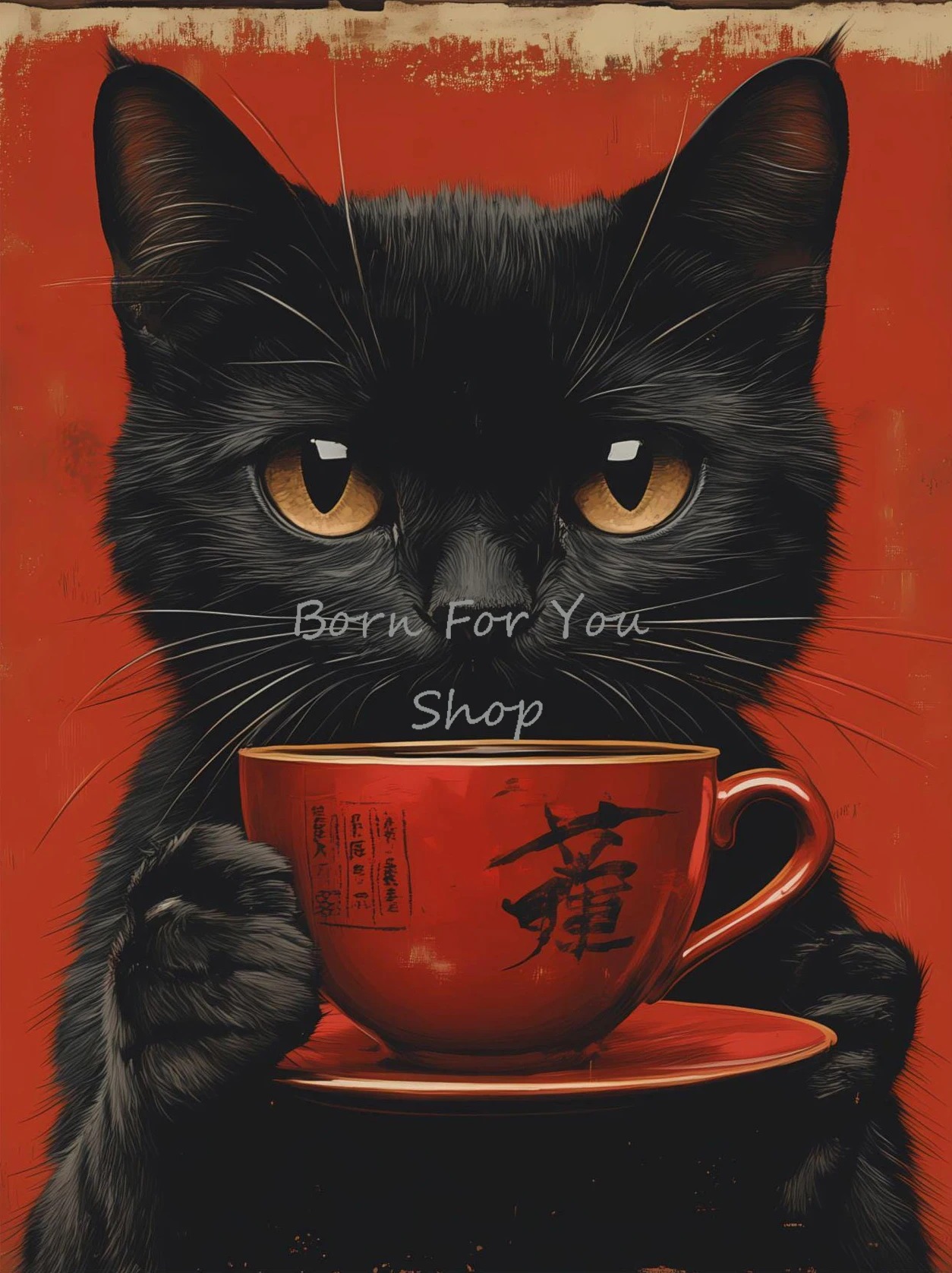 ญี่ปุ่น Edo สไตล์ Black Cat กิ - Japanese Lifestyle Home บทวิจารณ์และราคา