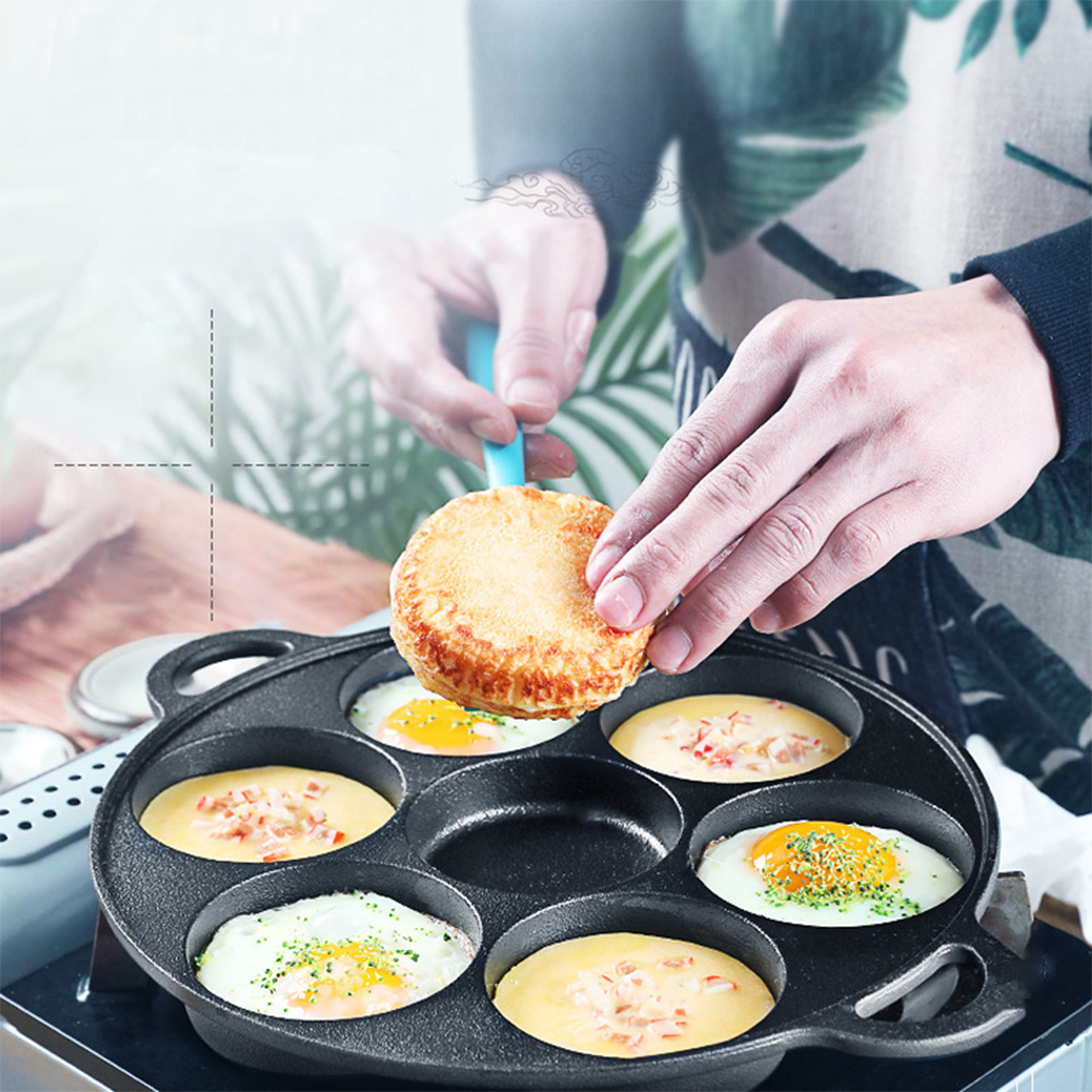 กระทะเหล็กหล่อ 7 หลุม แบบไม่ติ - Cast Iron Tetsubin บทวิจารณ์และราคา