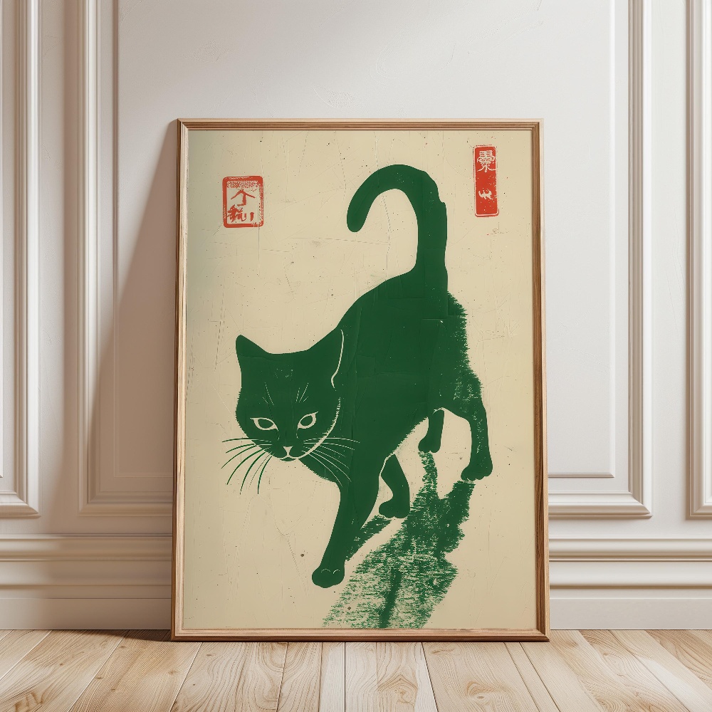 แมวดำกินราเมน สวนในวันฝนตก ภาพ - Japanese Lifestyle Home บทวิจารณ์และราคา