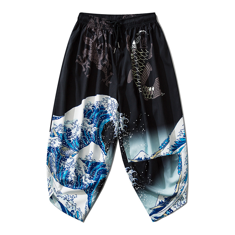The Great Wave of Kanagawa กาง - Kimono Yukata Cotton บทวิจารณ์และราคา