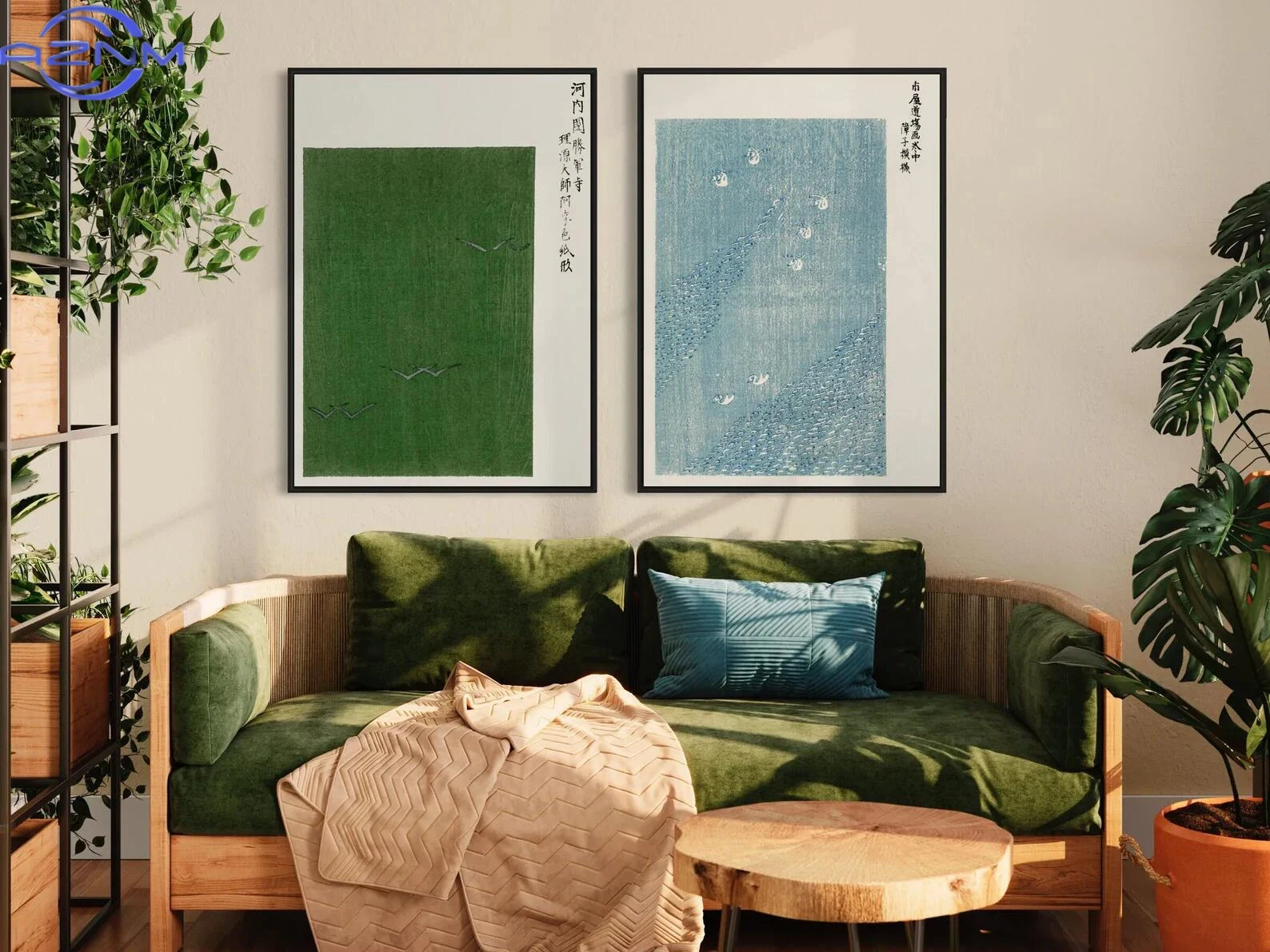 AZNM วินเทจญี่ปุ่นผ้าใบภาพวาดต - Japanese Lifestyle Home บทวิจารณ์และราคา
