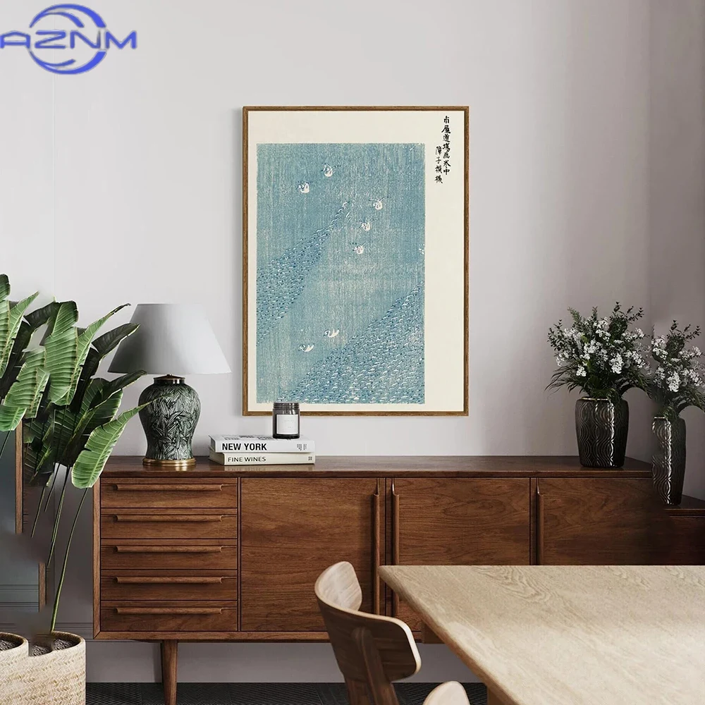 AZNM วินเทจญี่ปุ่นผ้าใบภาพวาดต - Japanese Lifestyle Home บทวิจารณ์และราคา