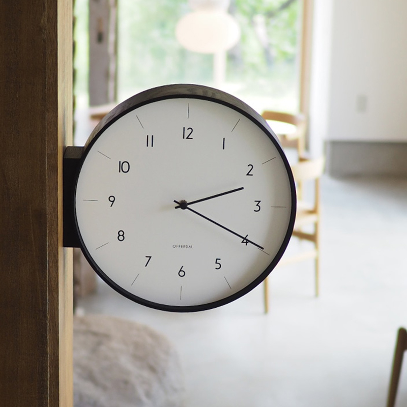 สไตล์ญี่ปุ่นไม้สองด้านนาฬิกา N - Japanese Lifestyle Home บทวิจารณ์และราคา