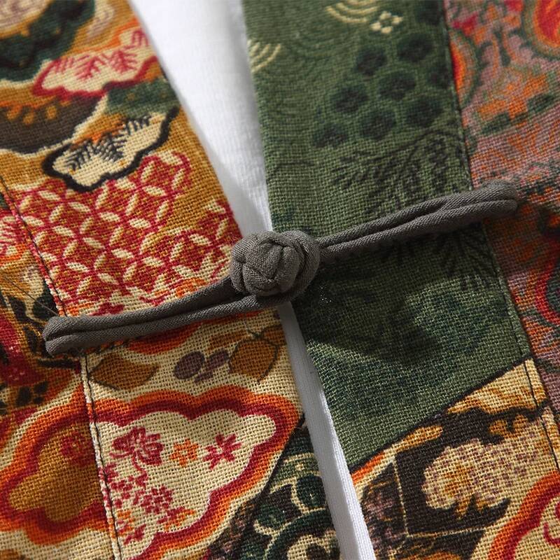 สไตล์ชาติพันธุ์พิมพ์ Yukata ผู - Kimono Yukata Cotton บทวิจารณ์และราคา